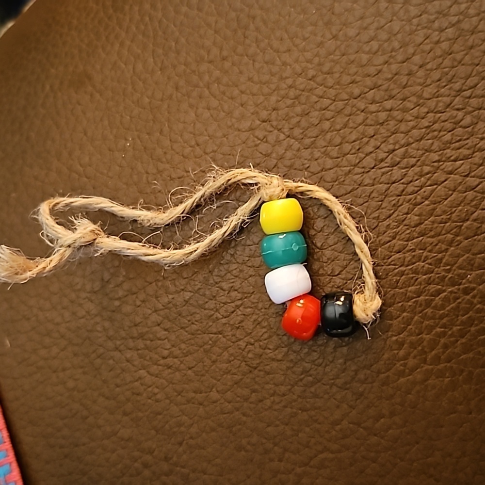 Seven Assorted Hippy Chakra Macrame Cord Bracelets - image 5